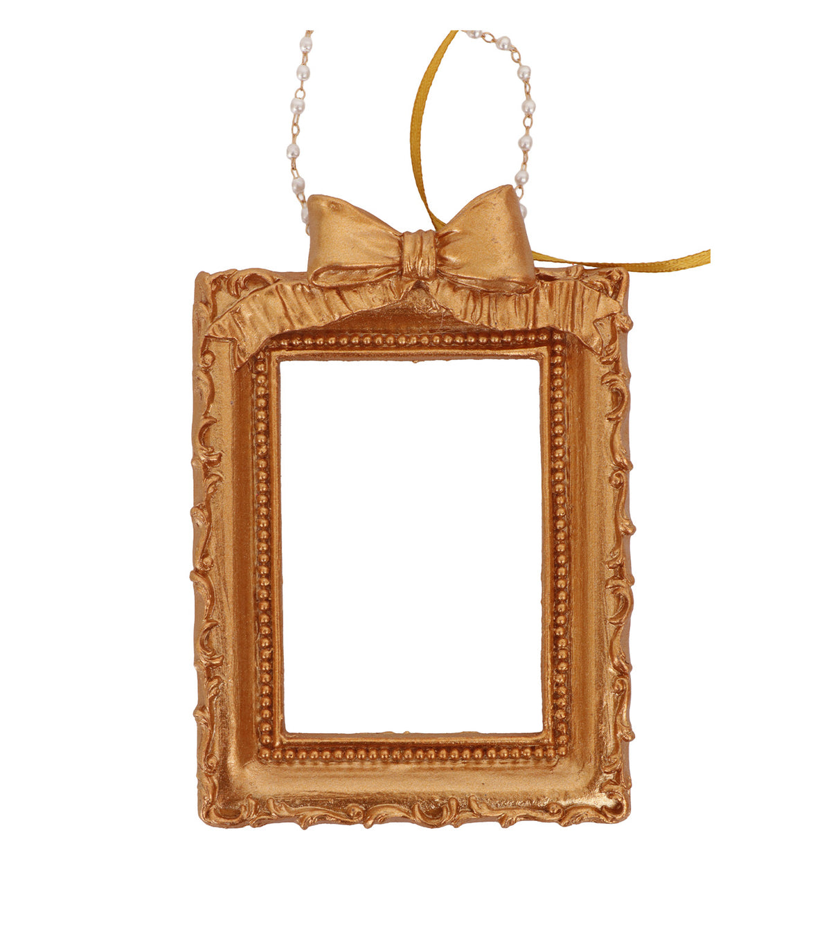 Frame Ornament Pearl Gold