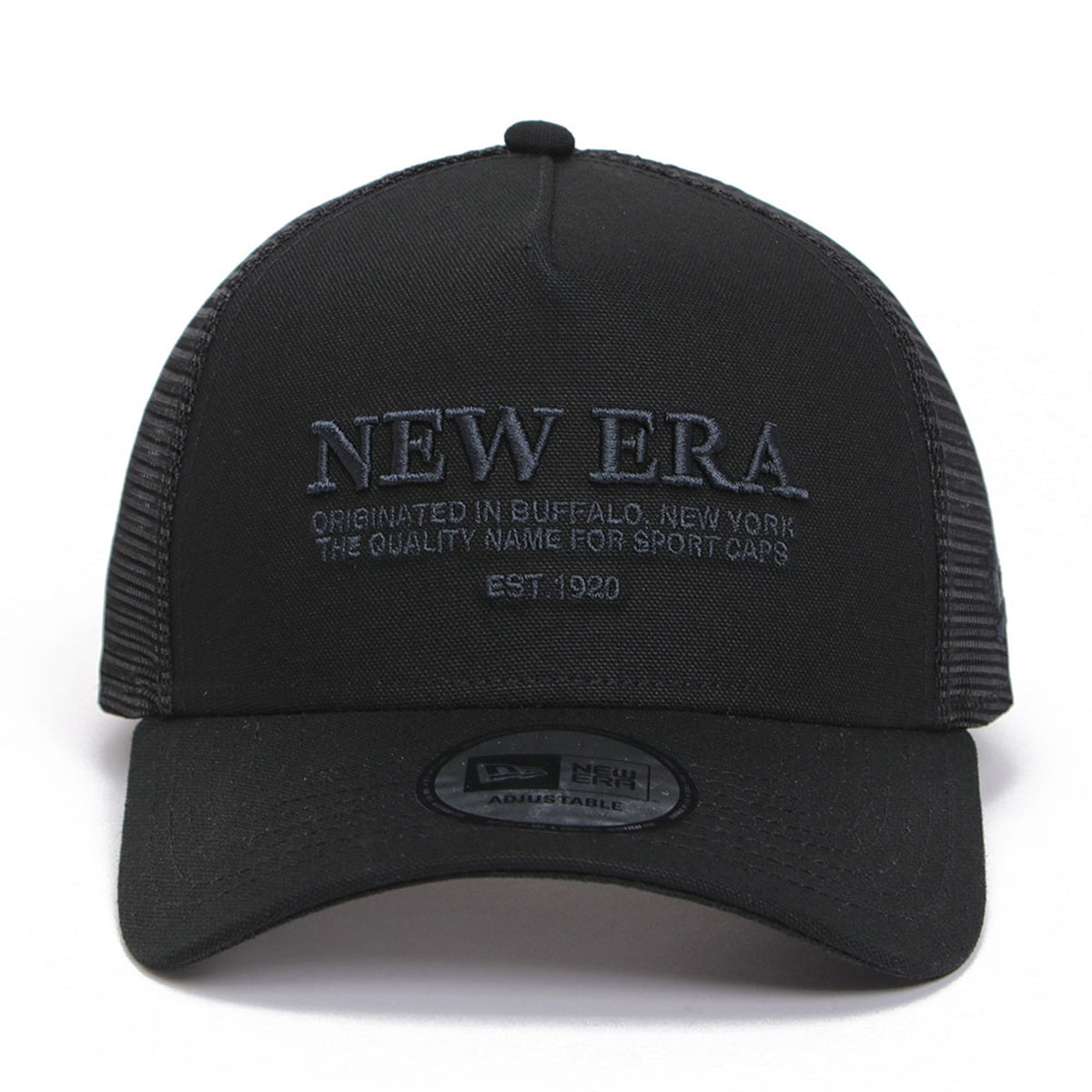 Wordmark Logo Duck Canvas 9FORTY A-Frame Trucker Adjustable Cap Black