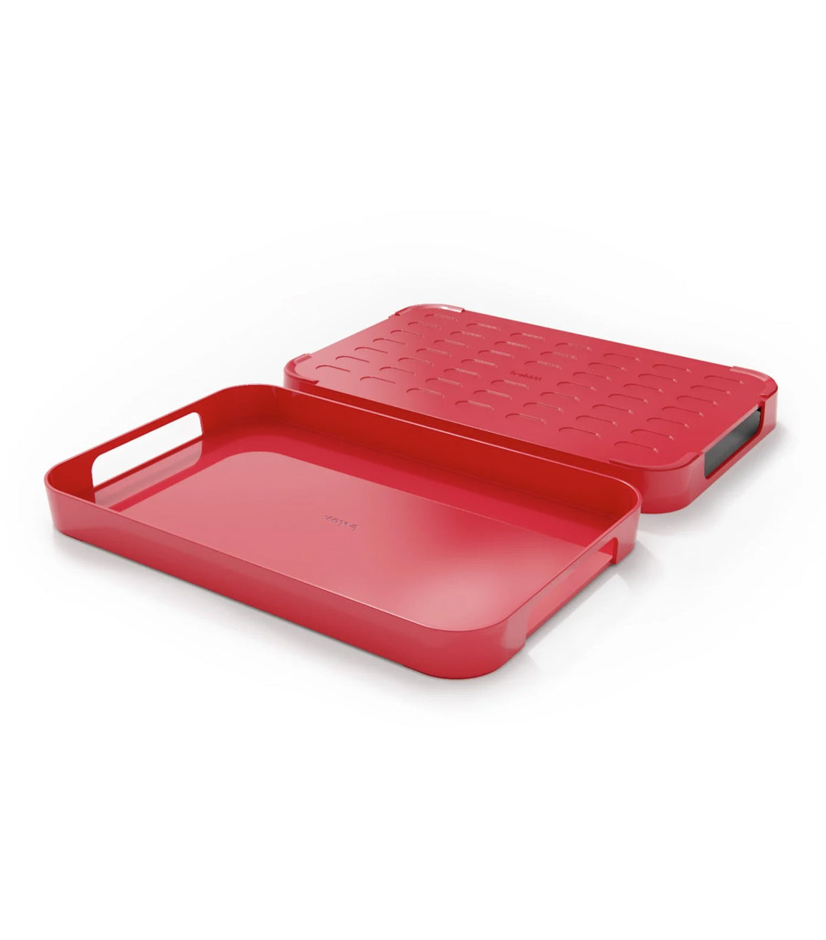 Pile Serving Tray Red