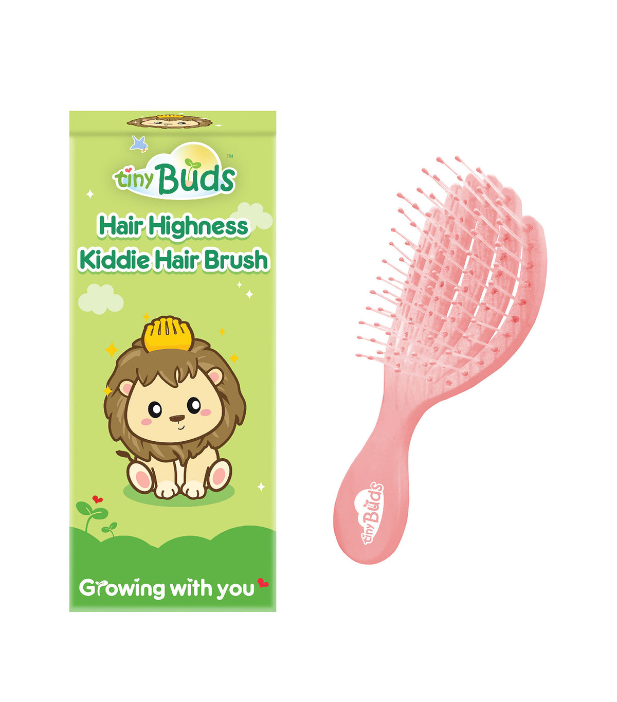 Hair Highness Kiddie Hair Brush Royal Pink