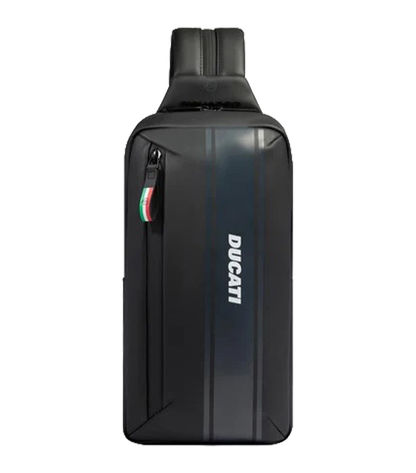 Piquadro x Ducati Water–resistant Sling Bag Black