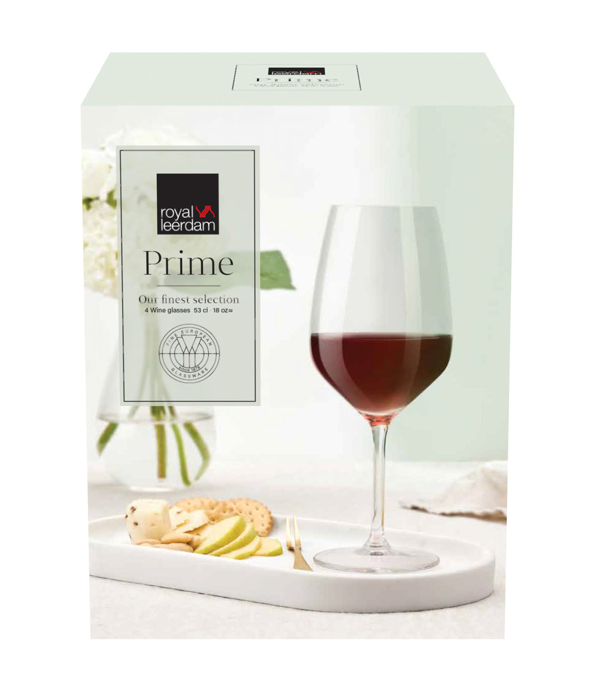 Prime Red Wine Glass 53cl Set of 4 Transparent