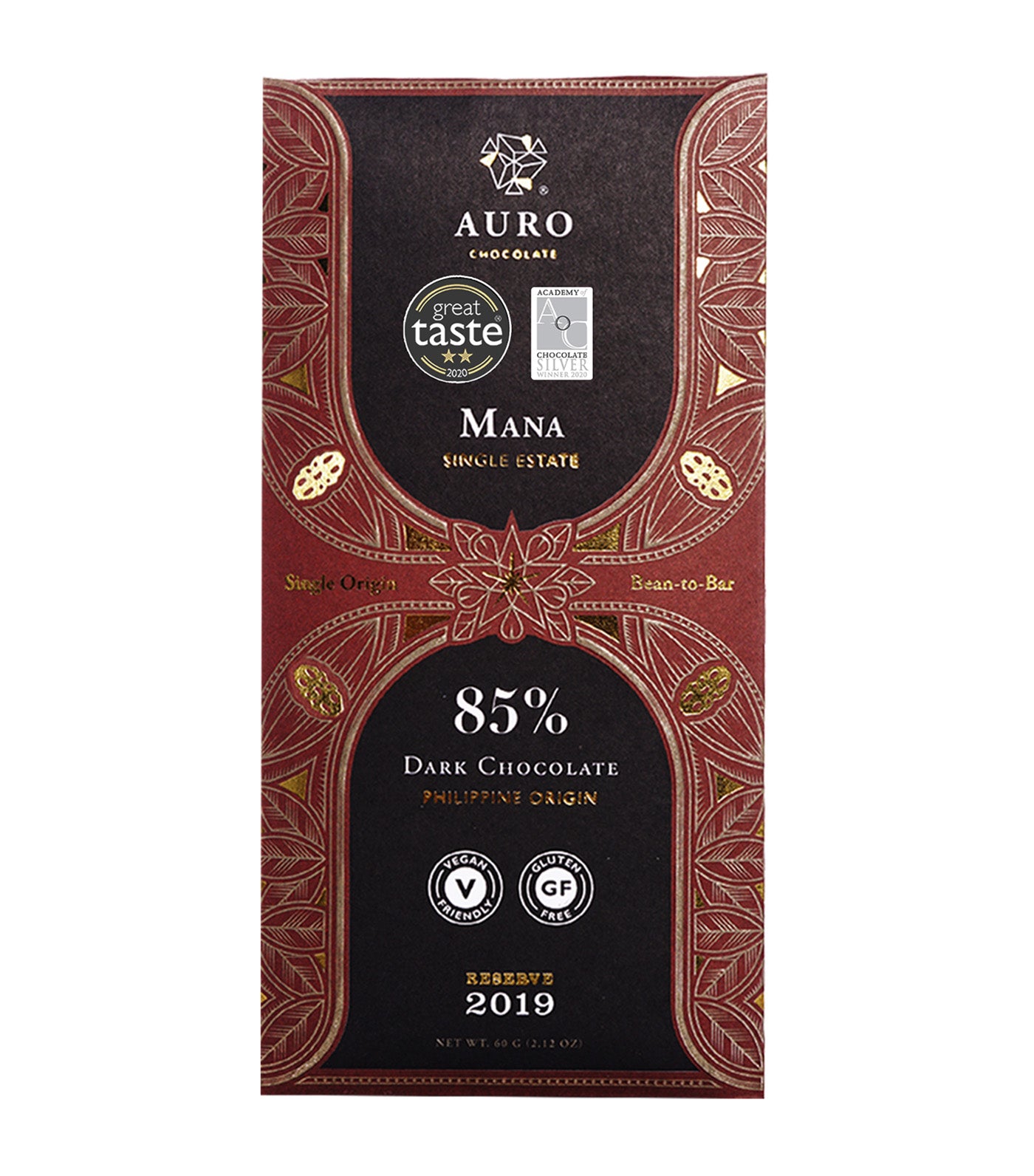 85% Dark Chocolate Mana Single Estate (60G)