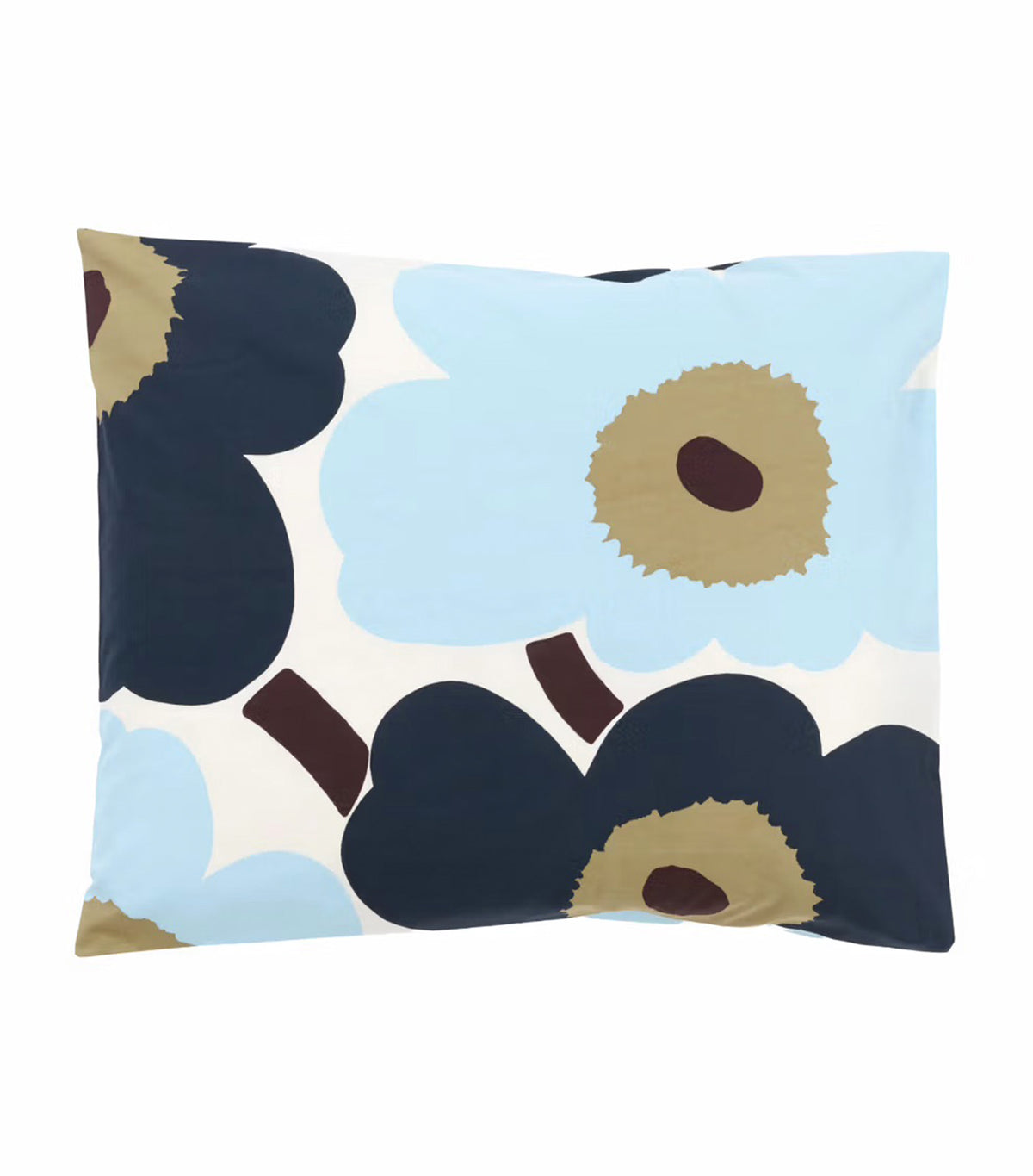 Unikko Pillow Case Off White/Blueberry/Cold Blue