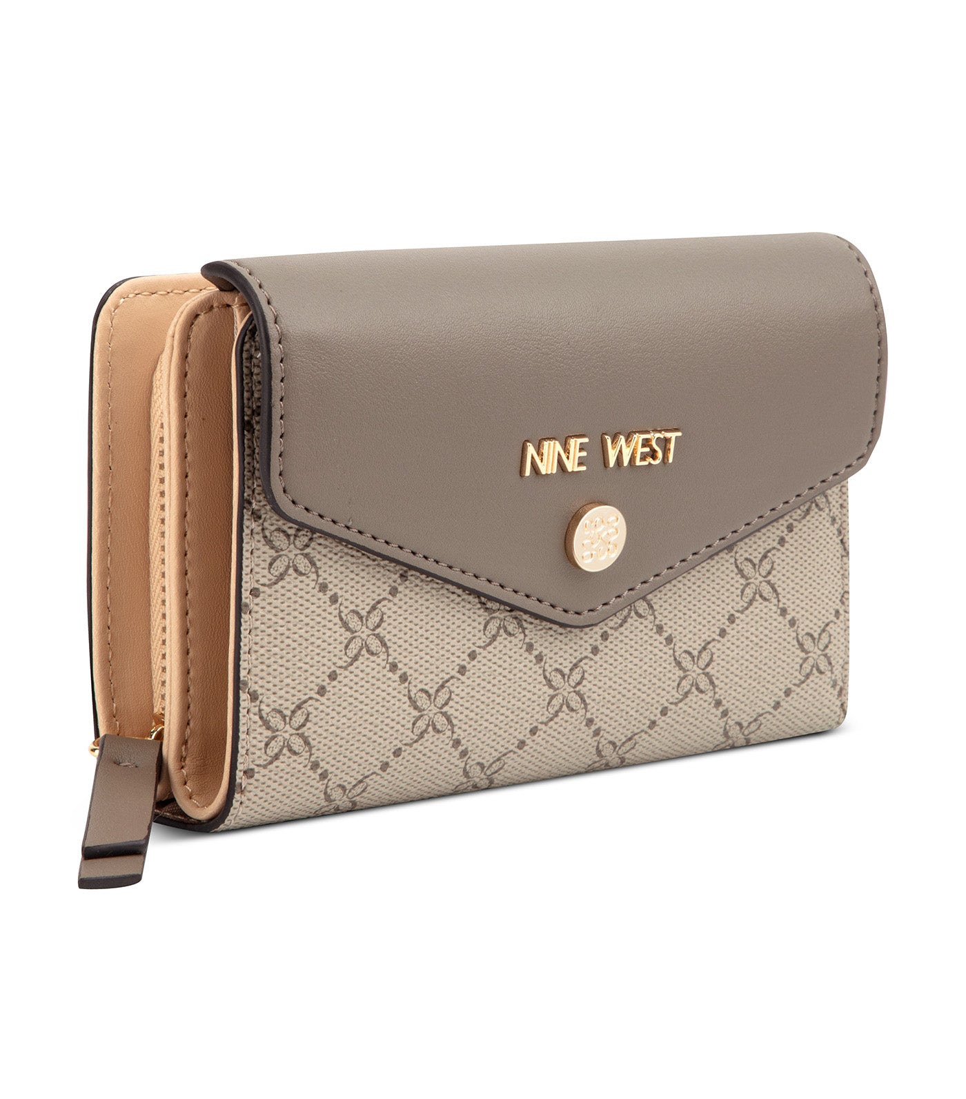 Caireann SLG French Wallet Beige Lgo/Flint