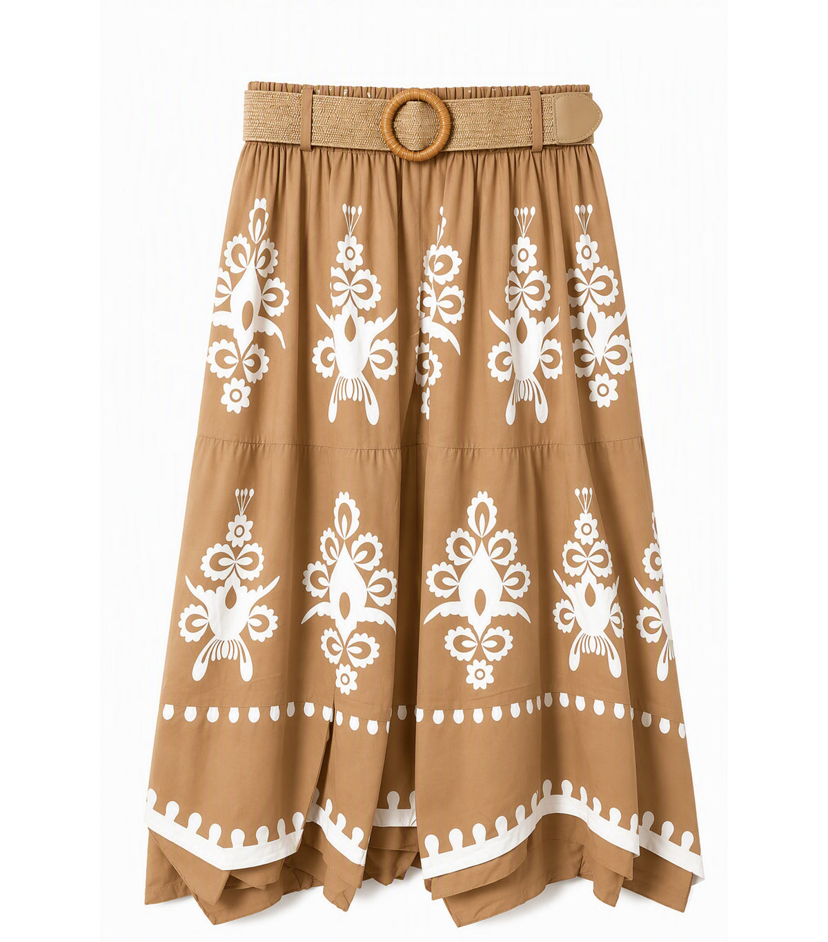 Falda with Belt Light Brown