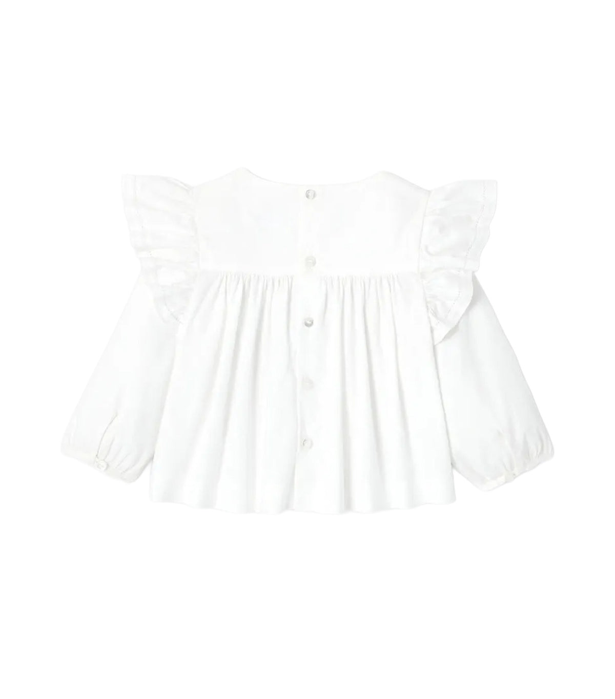 Porcelaine Long Sleeves Blouse White