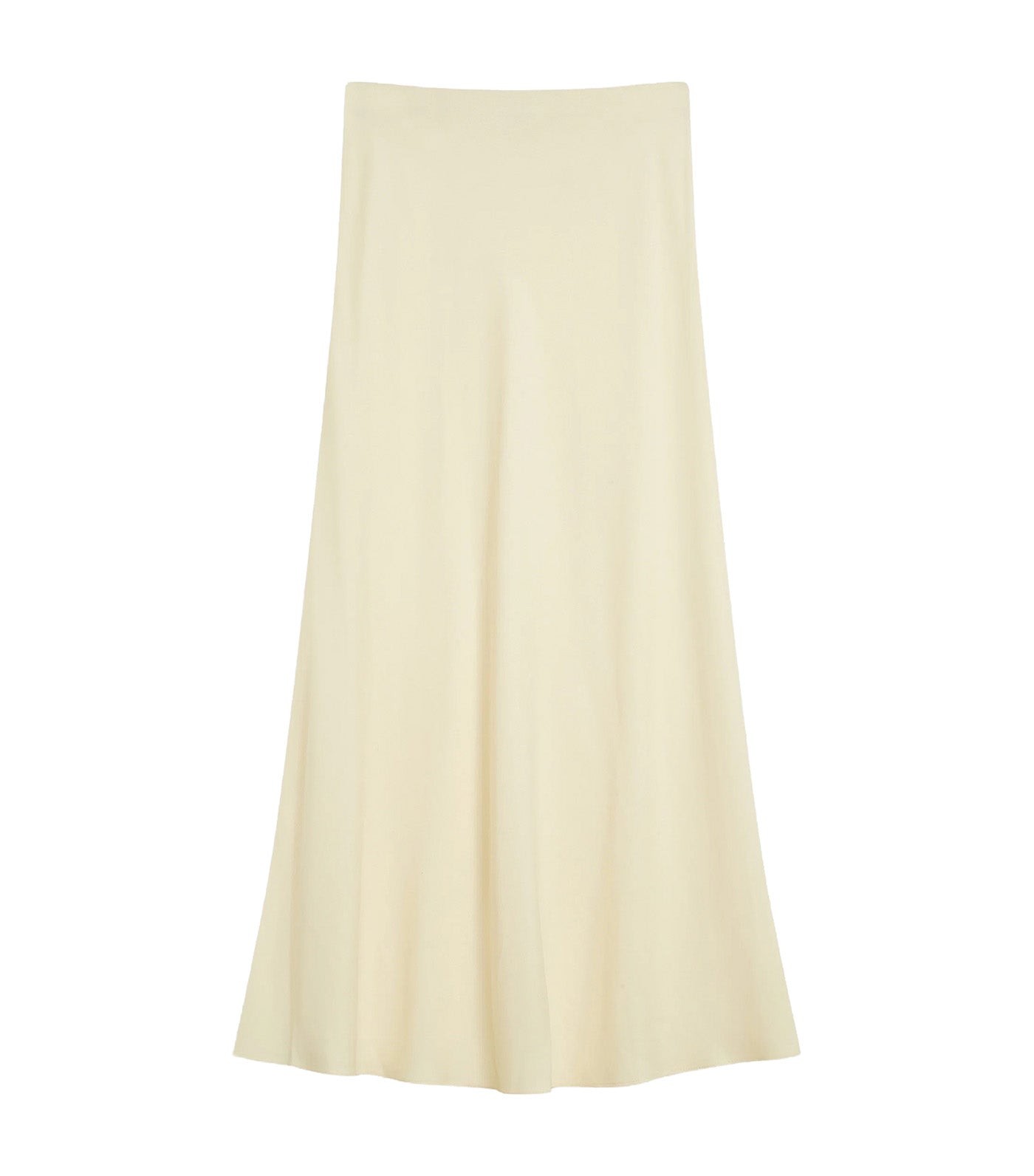 Winda High-Waisted Flared Maxi Skirt Yellow