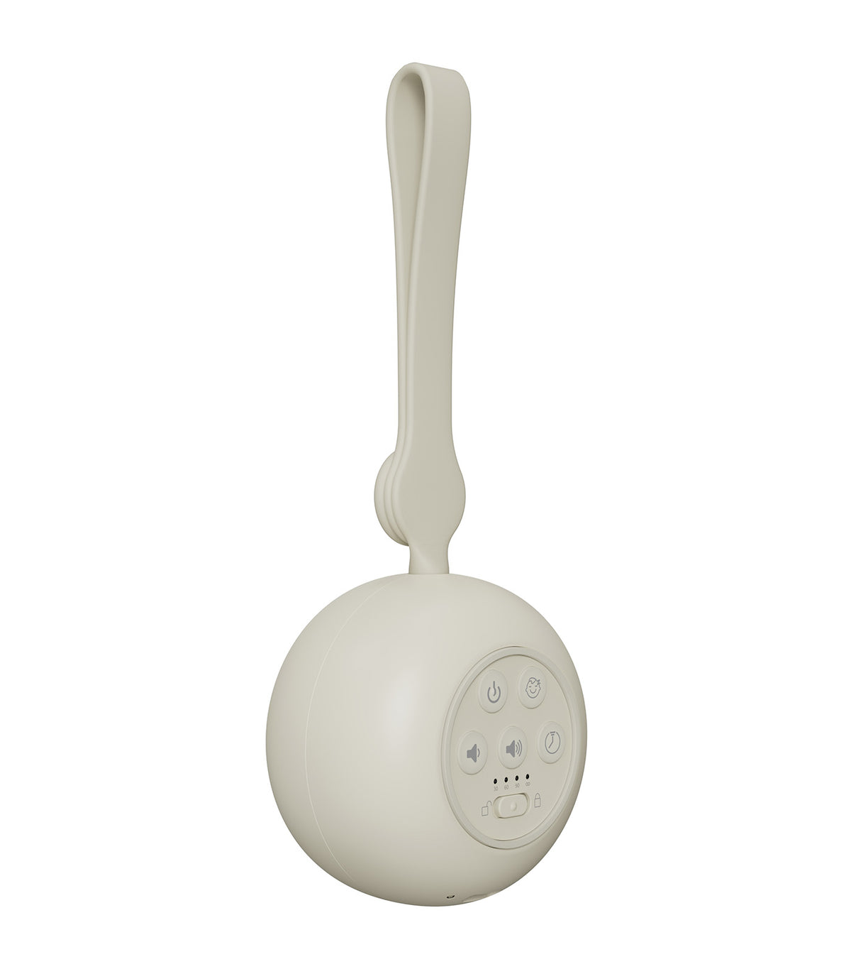 Snooz Go Portable Sound Machine with Night Light Off White