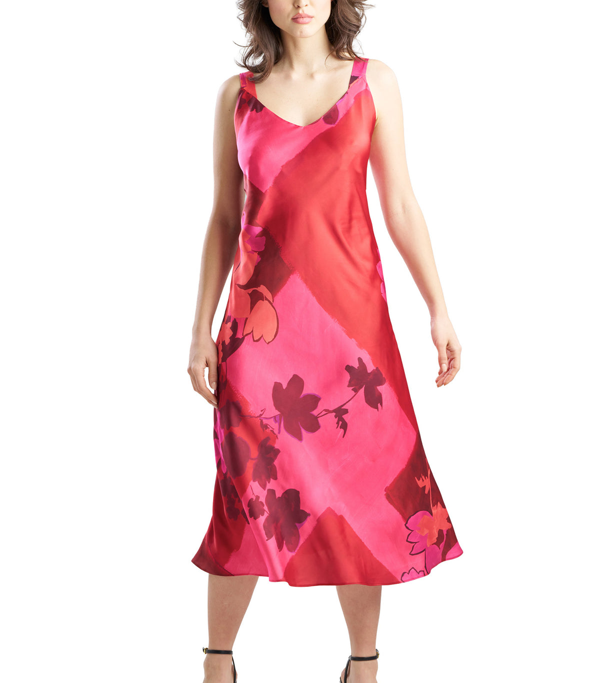 Coromandel Printed Stretch Satin Slip Dress Mag