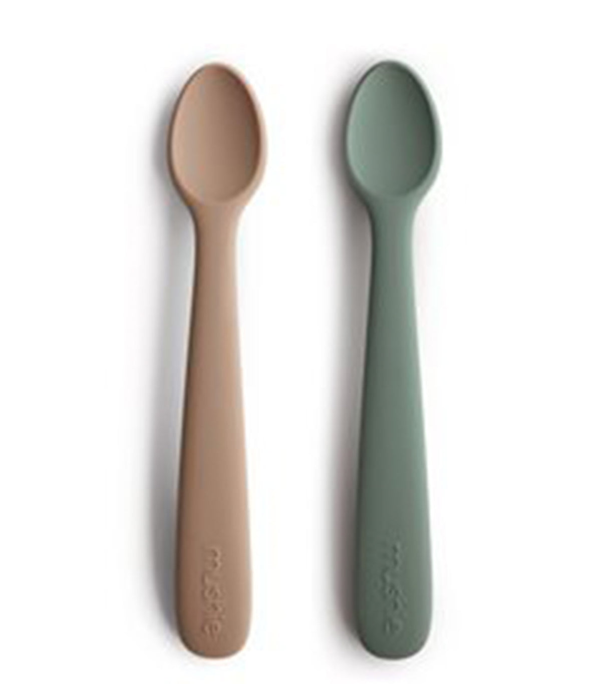 2-Pack Silicone Feeding Spoons Dried Thyme/Natural