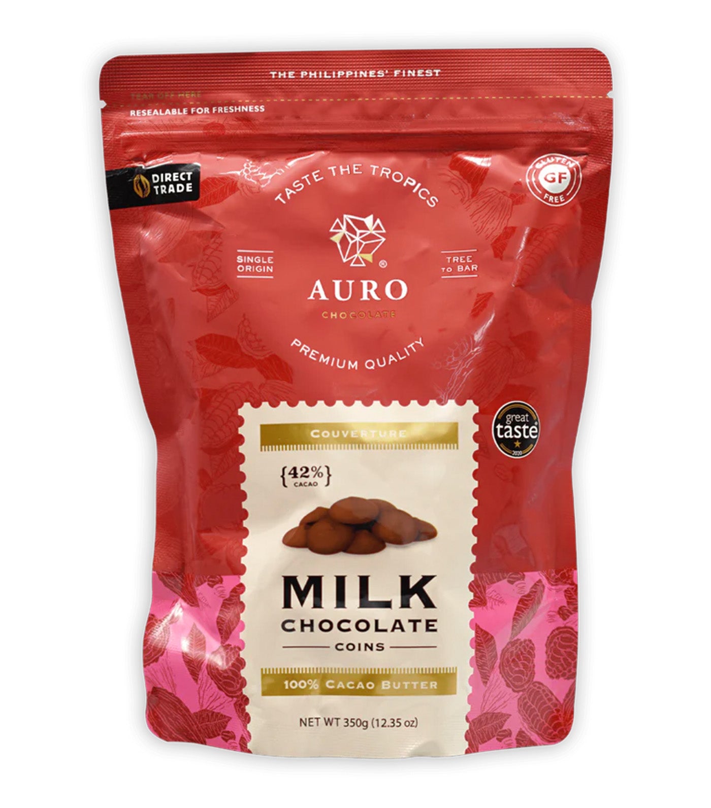 42% Milk Chocolate Coins  (350G Pouch)