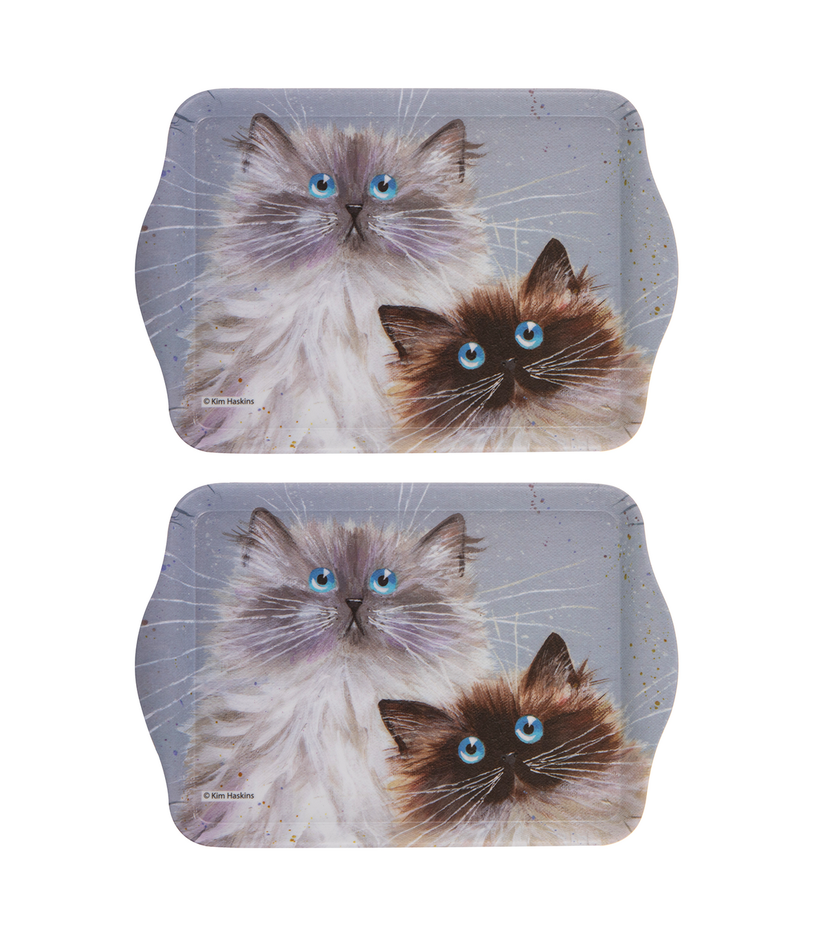 Kim's Cats Sully and Bucky 2pk Scatter Tray