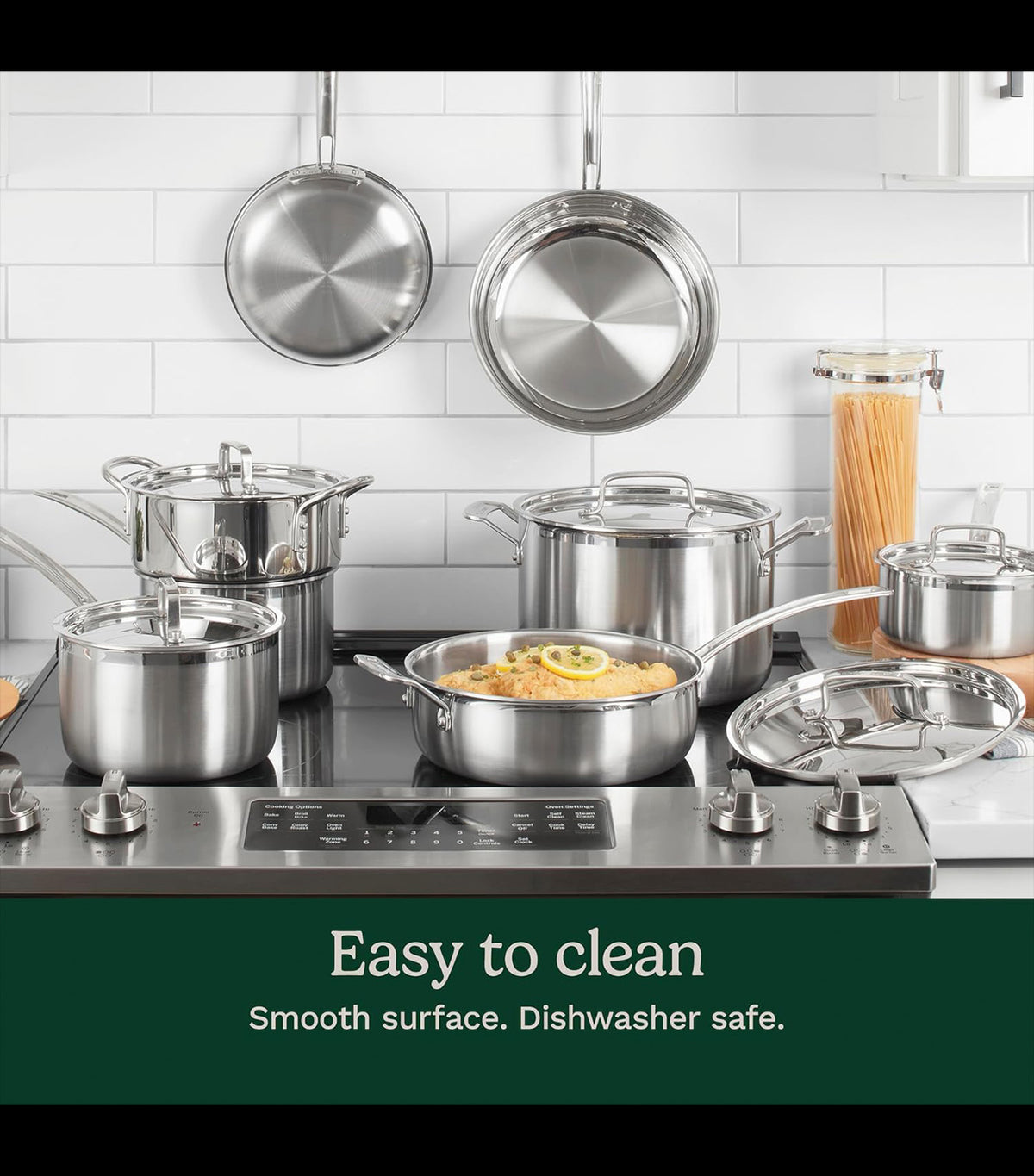 MultiClad Pro Stainless Cookware Set of 12 Silver