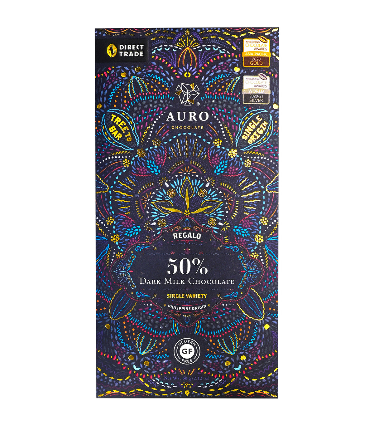 50% Dark Milk Chocolate Regalo Single Variety (60G)
