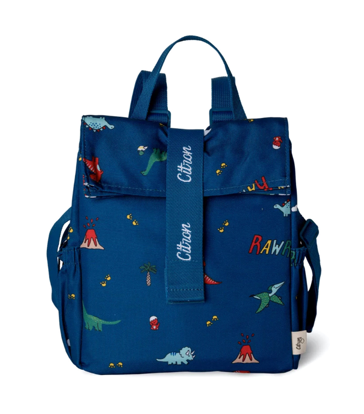 Insulated Roll-Up Lunch Bag Dino