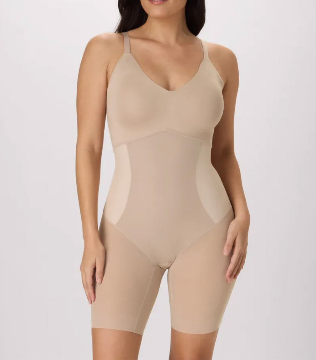 Extra Firm Mid-Thigh Bodysuit Evening Blush