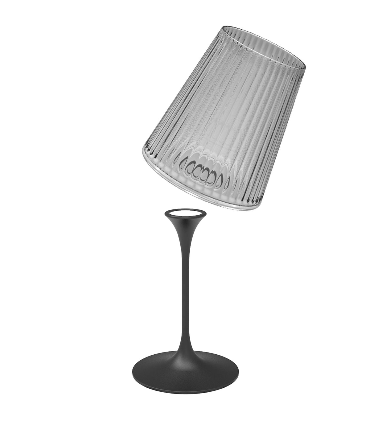 SplitGlass Easy - Tumbler - Wine Cup - with Magnetic Stem Transparent