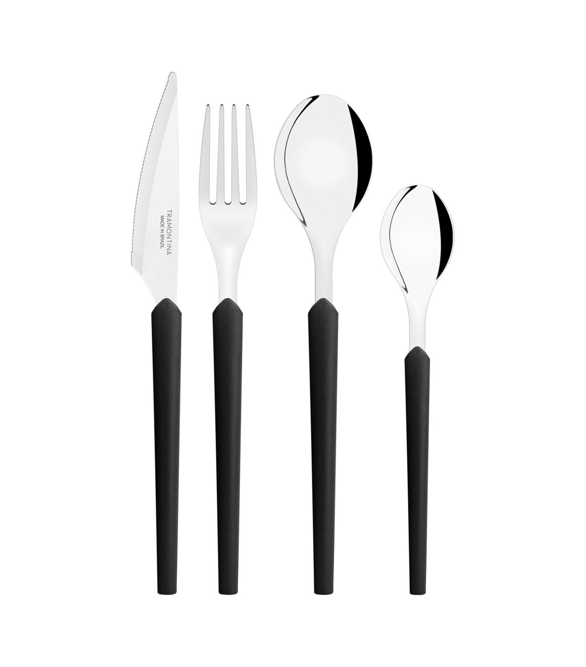 Obelline Cutlery Set of 124 Black