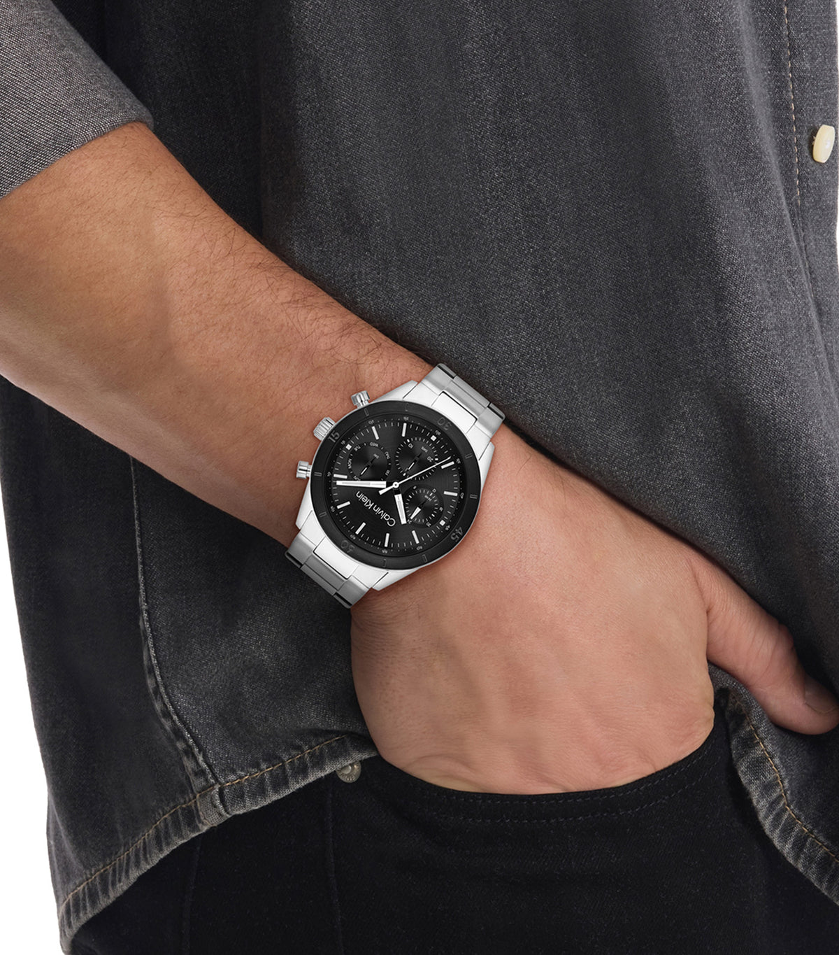 Performance 25200557 Steel Watch Silver/Black