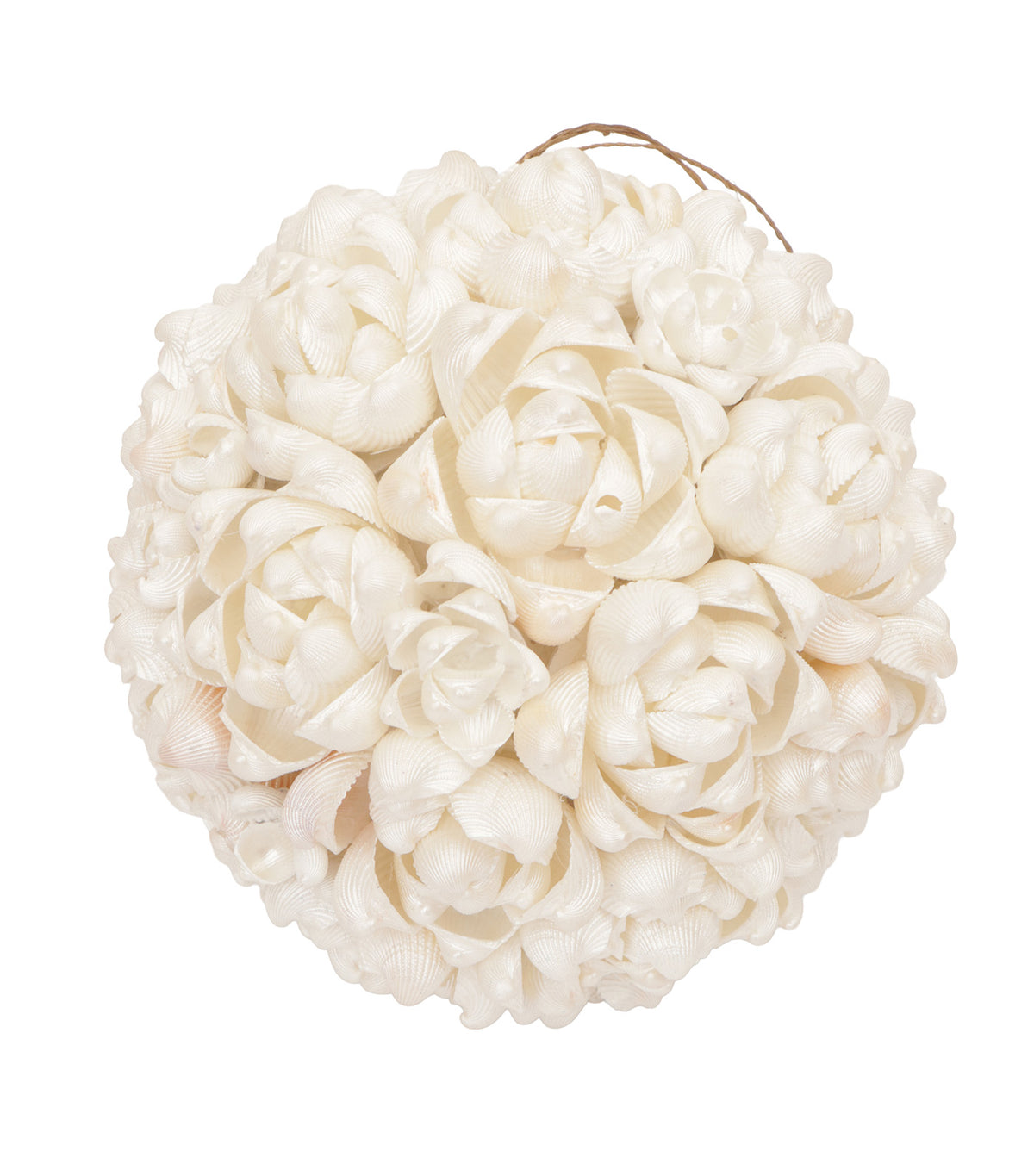 7in Rown Cockle Shell Ball Ornament