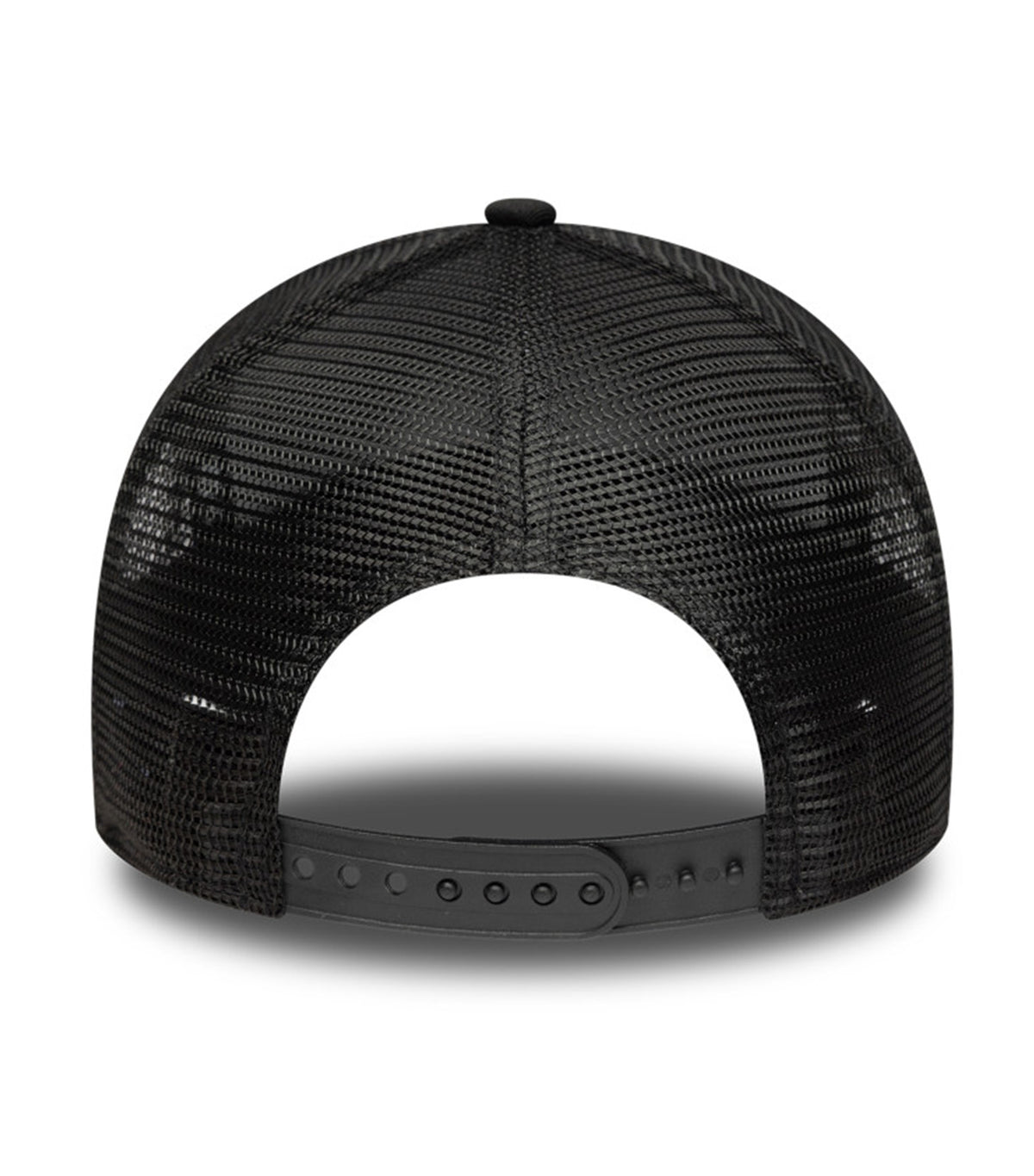 Oval Logo Canvas Distress 9FORTY E-Frame Trucker Snapback Cap Black