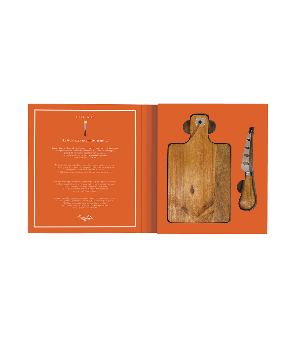 Gift Novels 2-Piece Cheese Set Multicolor