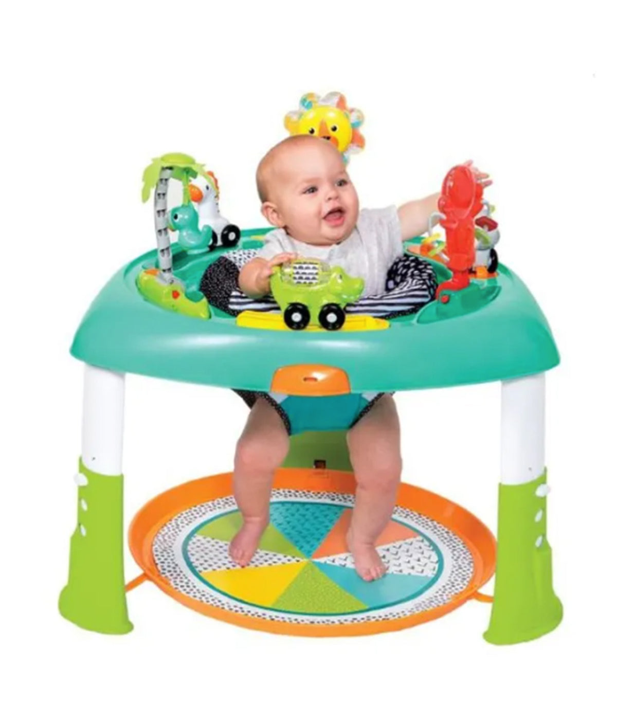 2-In-1 Sit, Spin and Stand Entertainer and Activity Table Green