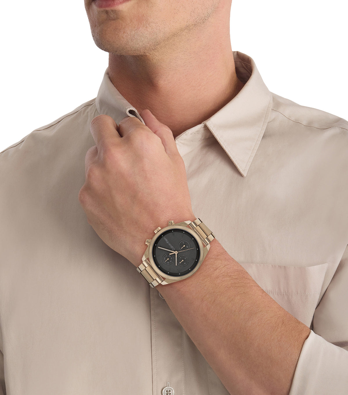 Impact 25200357 Steel Watch Rose Gold