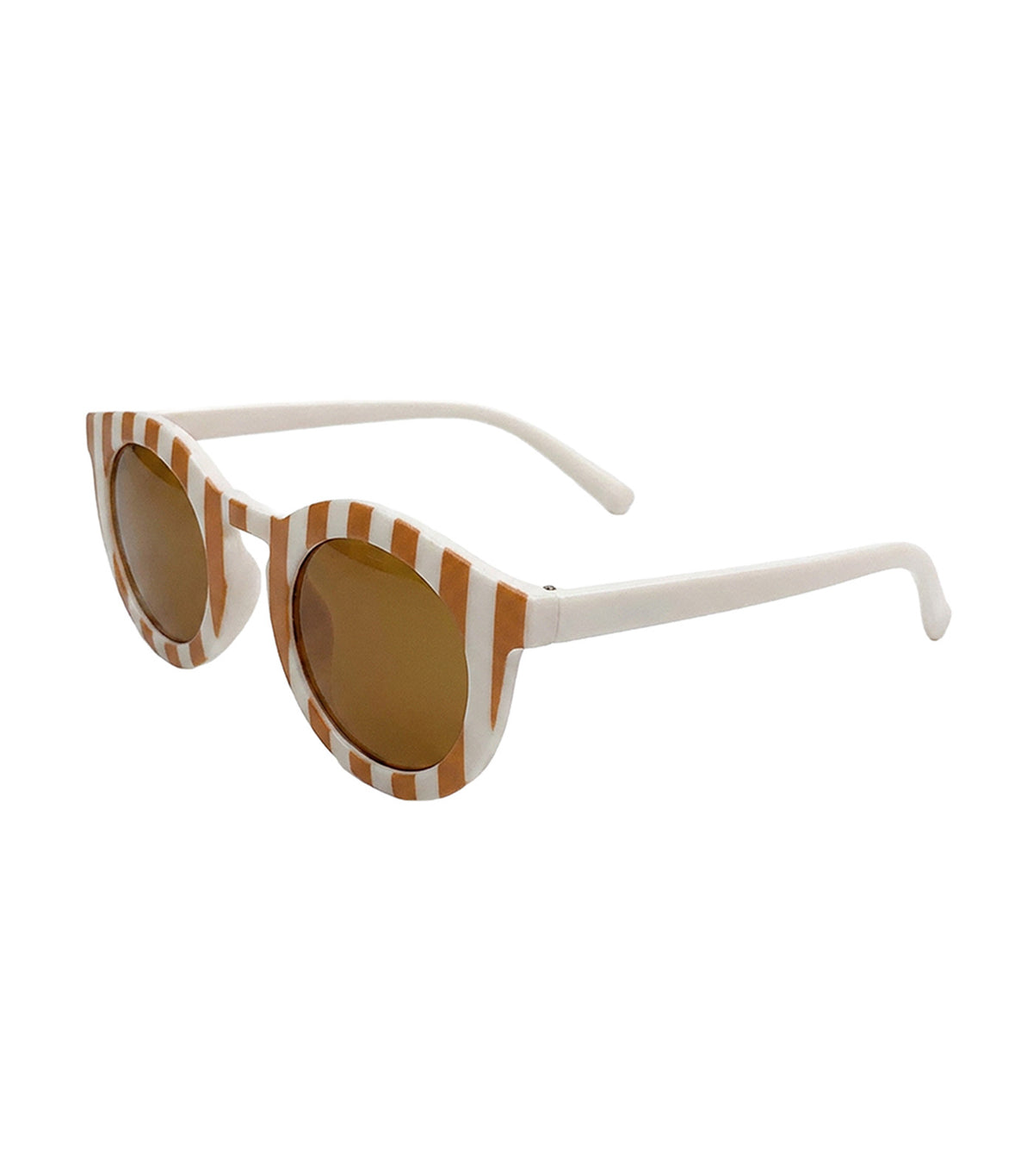 Stripes Sunglasses Brown Cream