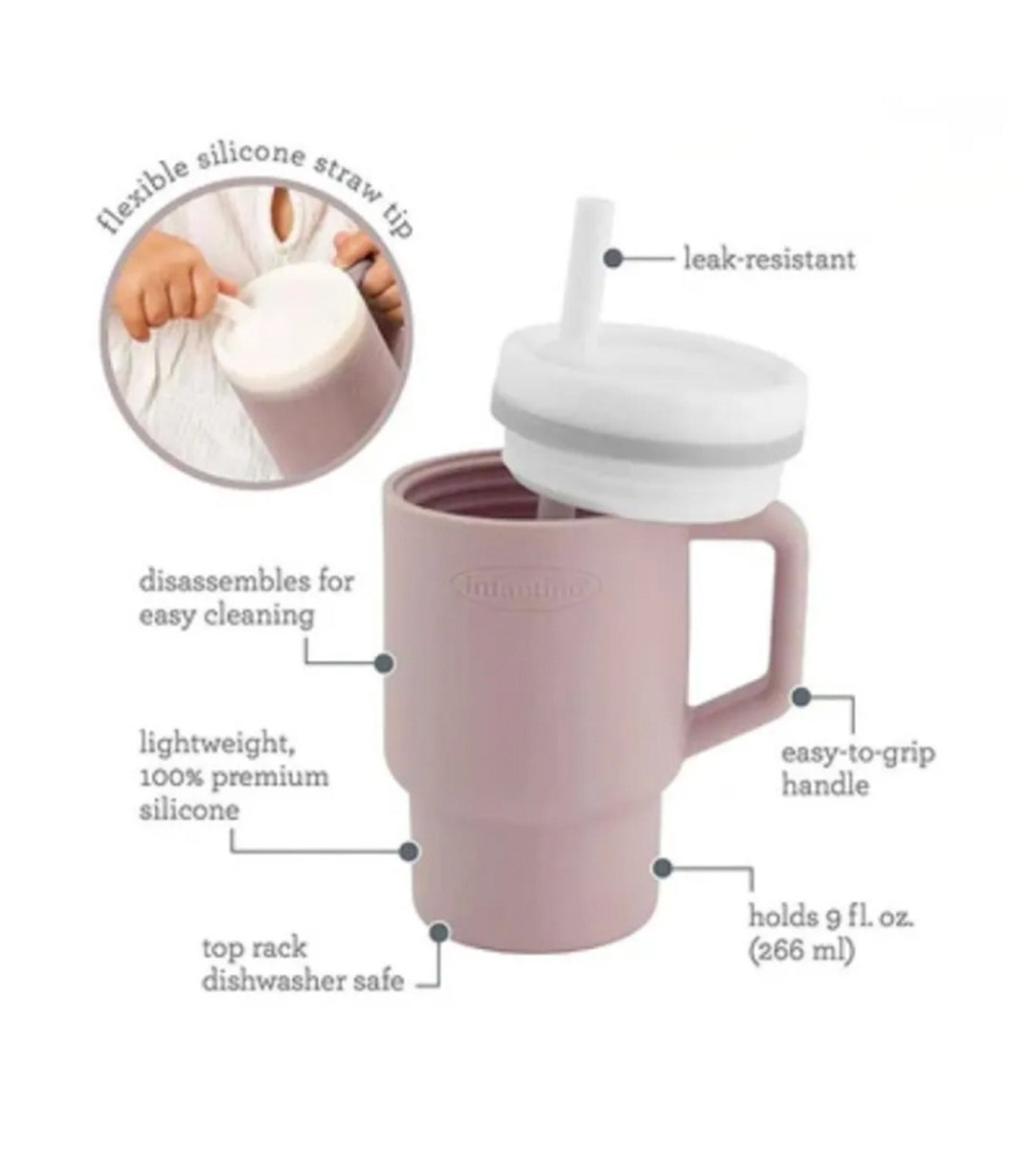 My 1st Tumbler Blush Pink
