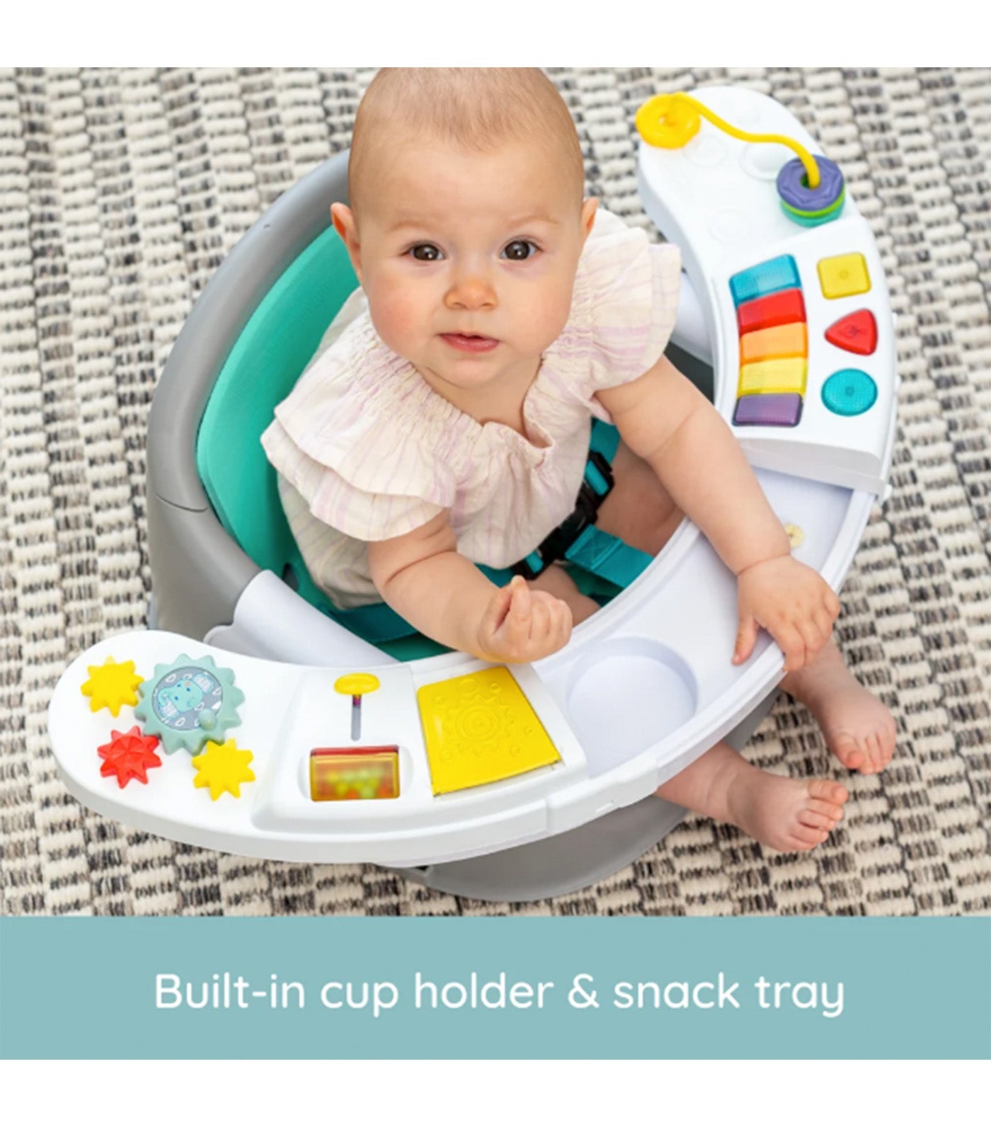 Music and Lights 3-In-1 Discovery Seat and Booster Gray/White