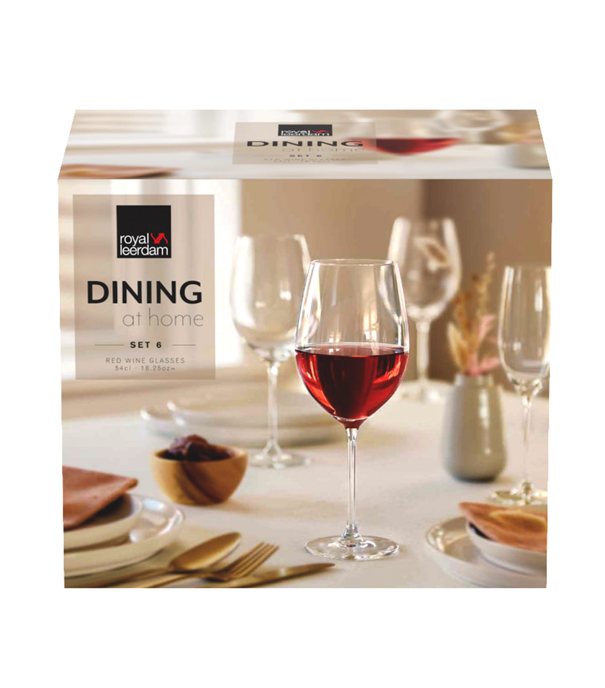 Dining at Home Red Wine Glass 54cl Set of 6 Transparent