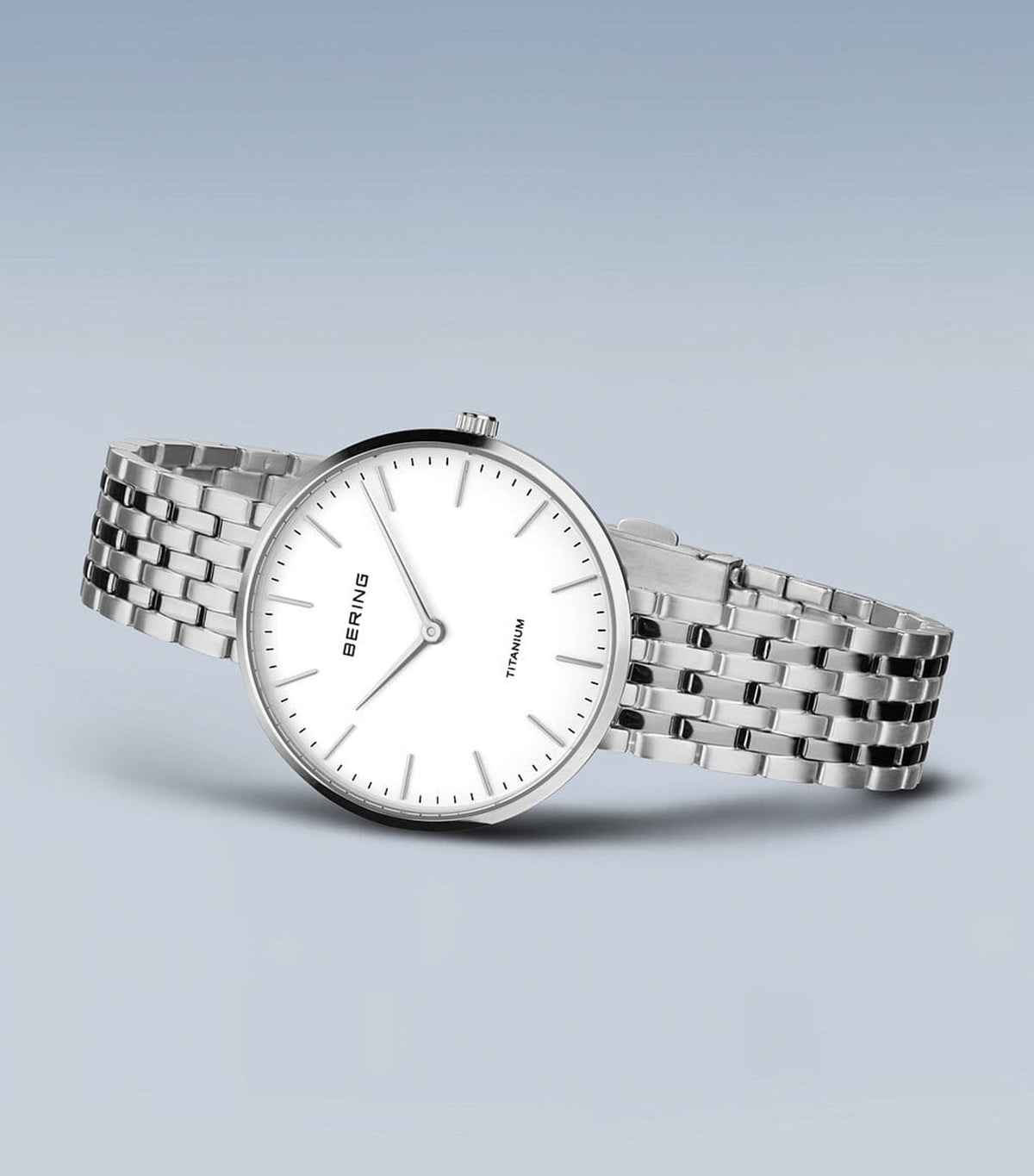 19334-004 Women's Titanium White Dial Quartz Watch Silver