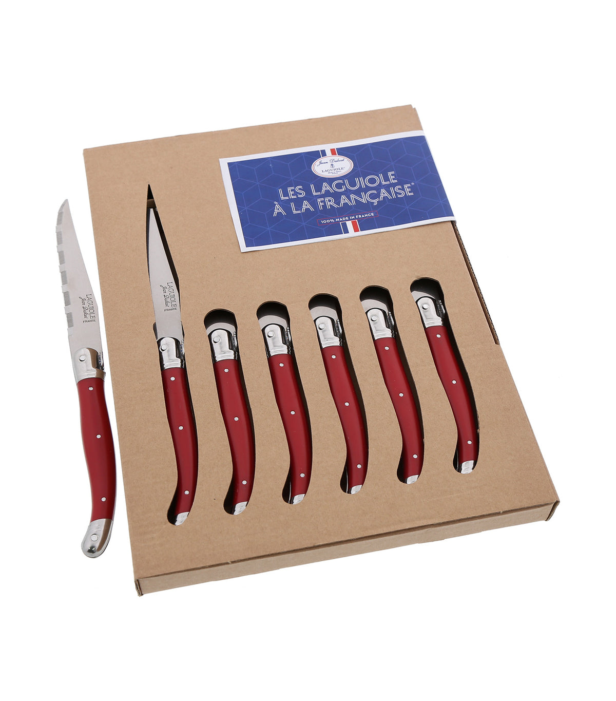 6 pcs Steak Knife Red