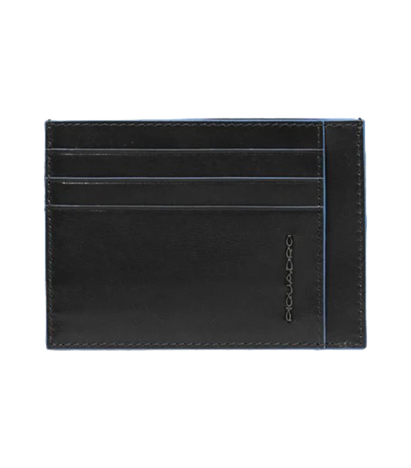 Leather Men's Slim Credit Card Holder Black
