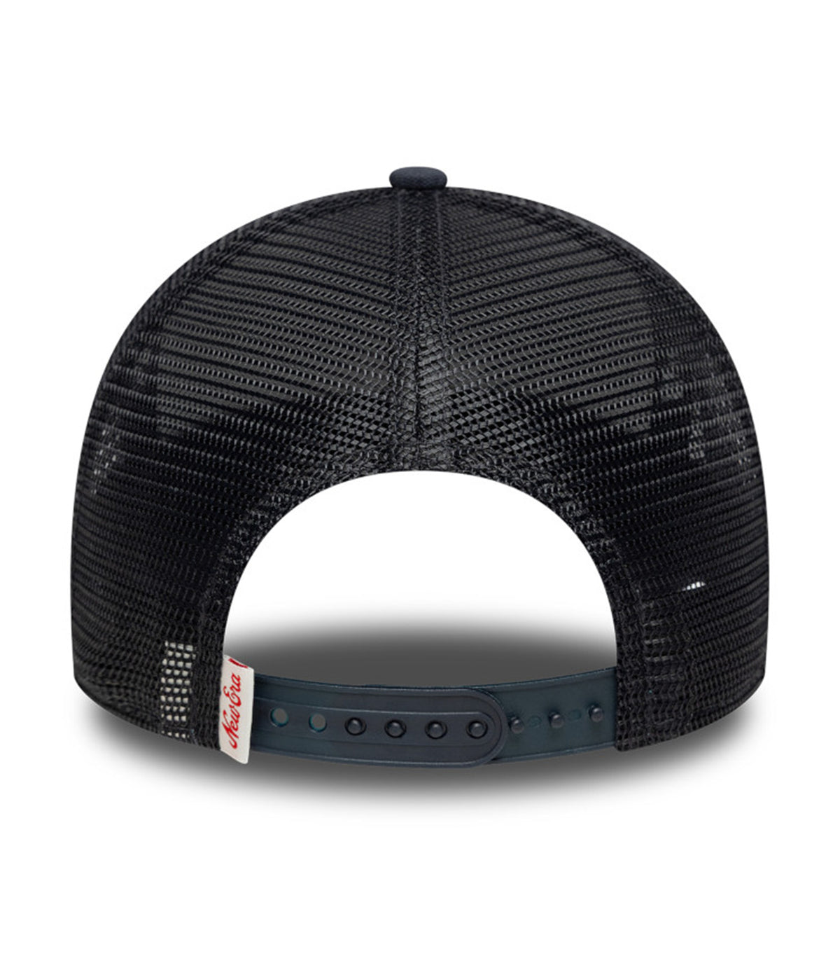 Oval Logo Canvas Distress Navy 9FORTY E-Frame Trucker Snapback Cap Navy