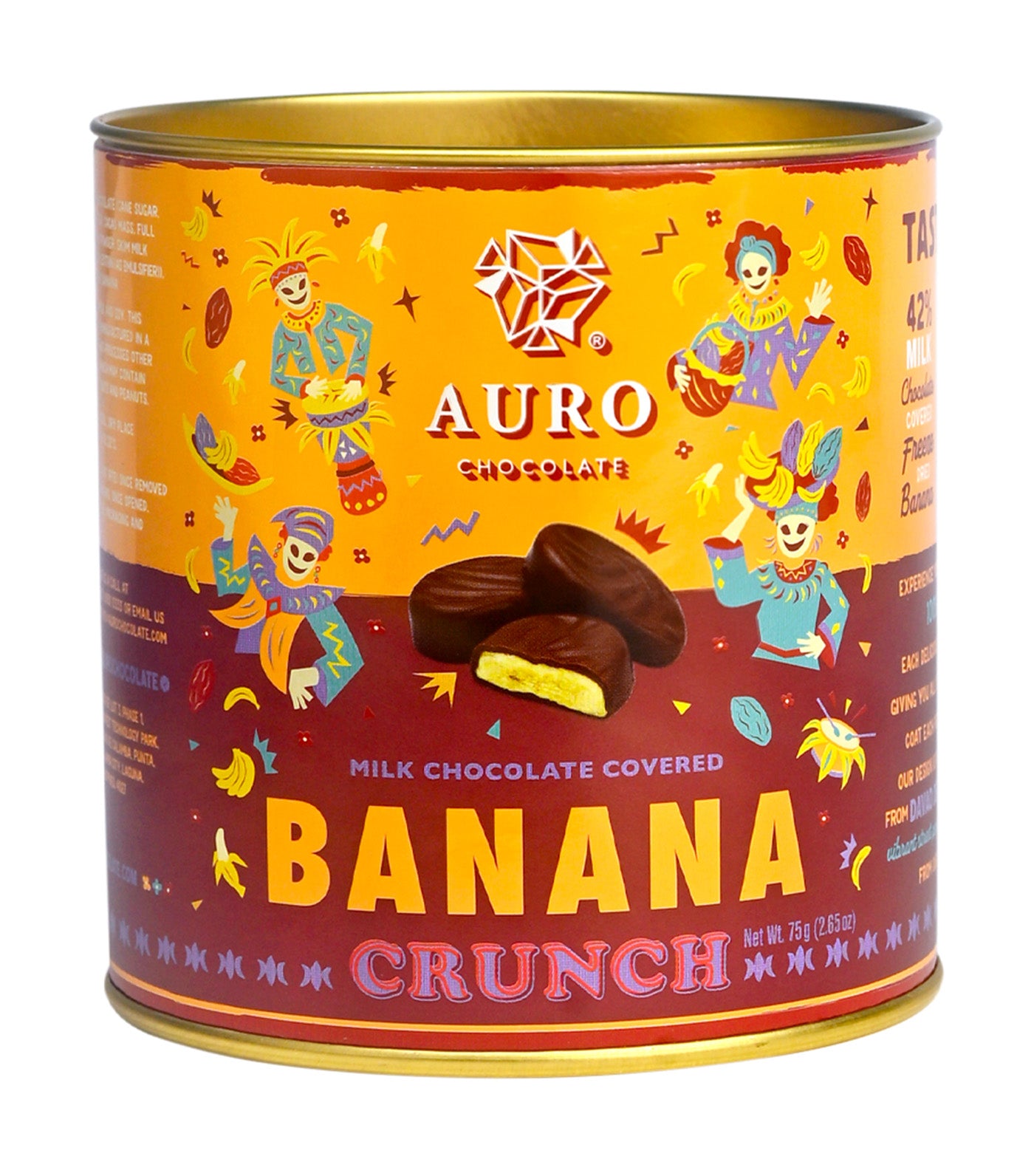 Milk Chocolate Covered Freeze Dried Banana Crunch (75G)