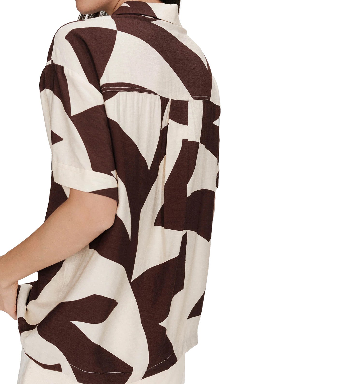 Veil Graphic-Print Shirt Chocolate