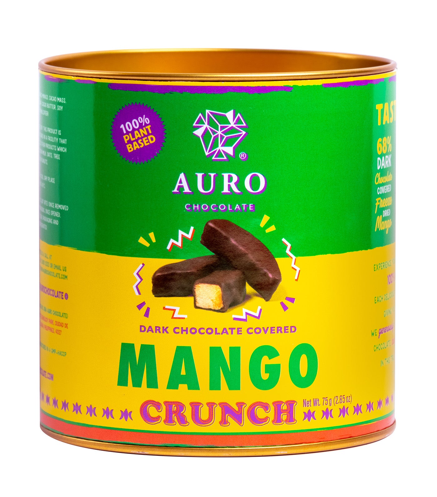 Dark Chocolate Covered
  Freeze Dried Mango Crunch