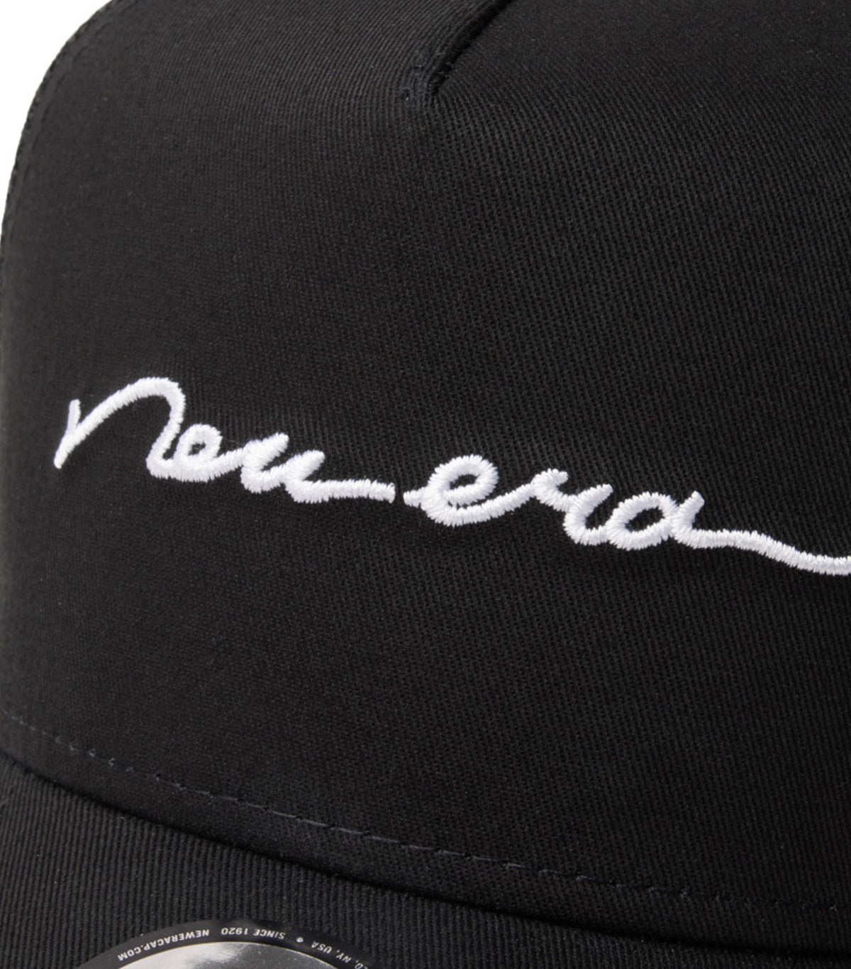 Handwritten Logo 9FORTY A-Frame Trucker Adjustable Cap Black