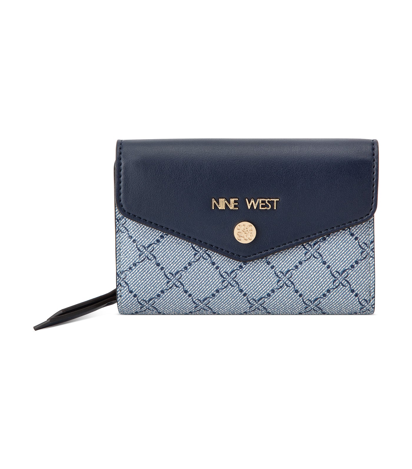 Caireann SLG French Wallet Chambray Logo/Navy