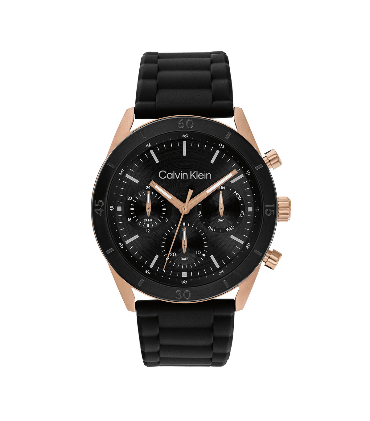 Performance 25200567 Silicone Watch Black/Rose Gold