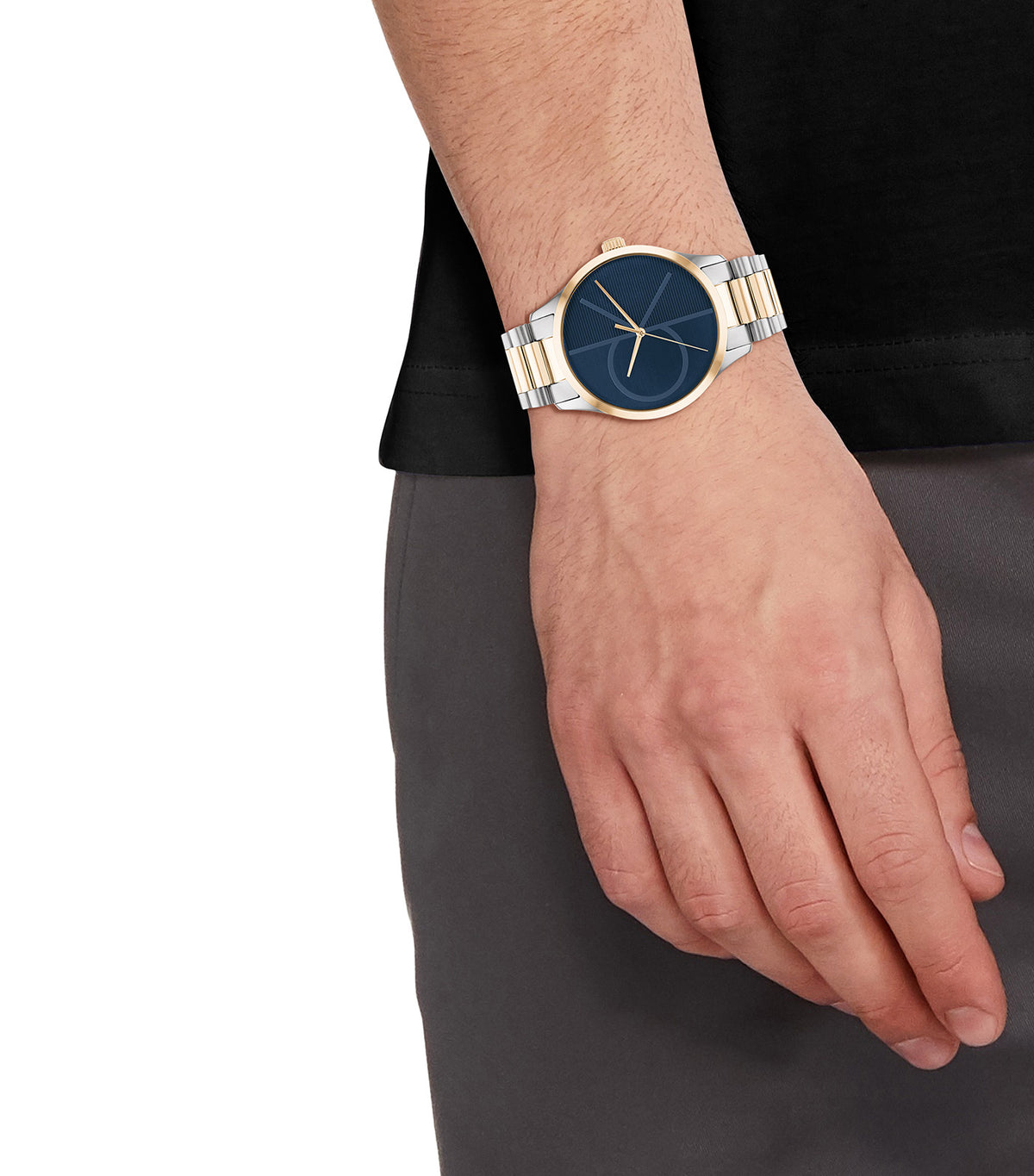 Iconic 25200165 Steel Watch Silver/Rose Gold