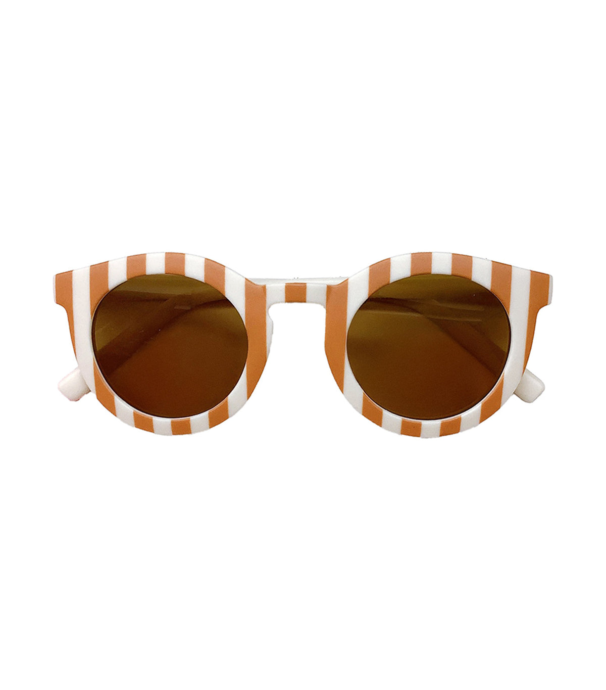 Stripes Sunglasses Brown Cream