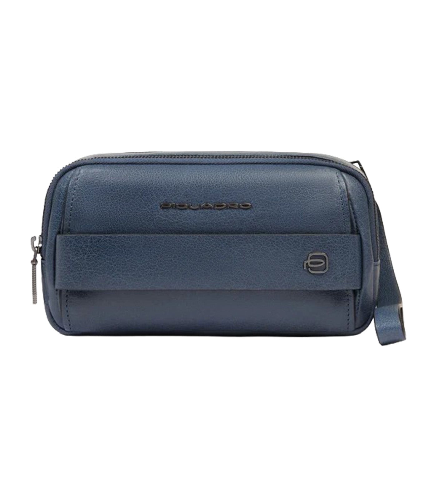 Leather Wristlet Steel Blue
