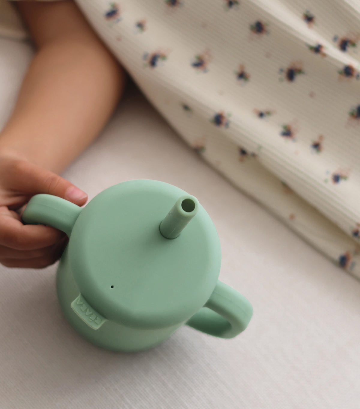 Silicone Straw Cup Sage Green