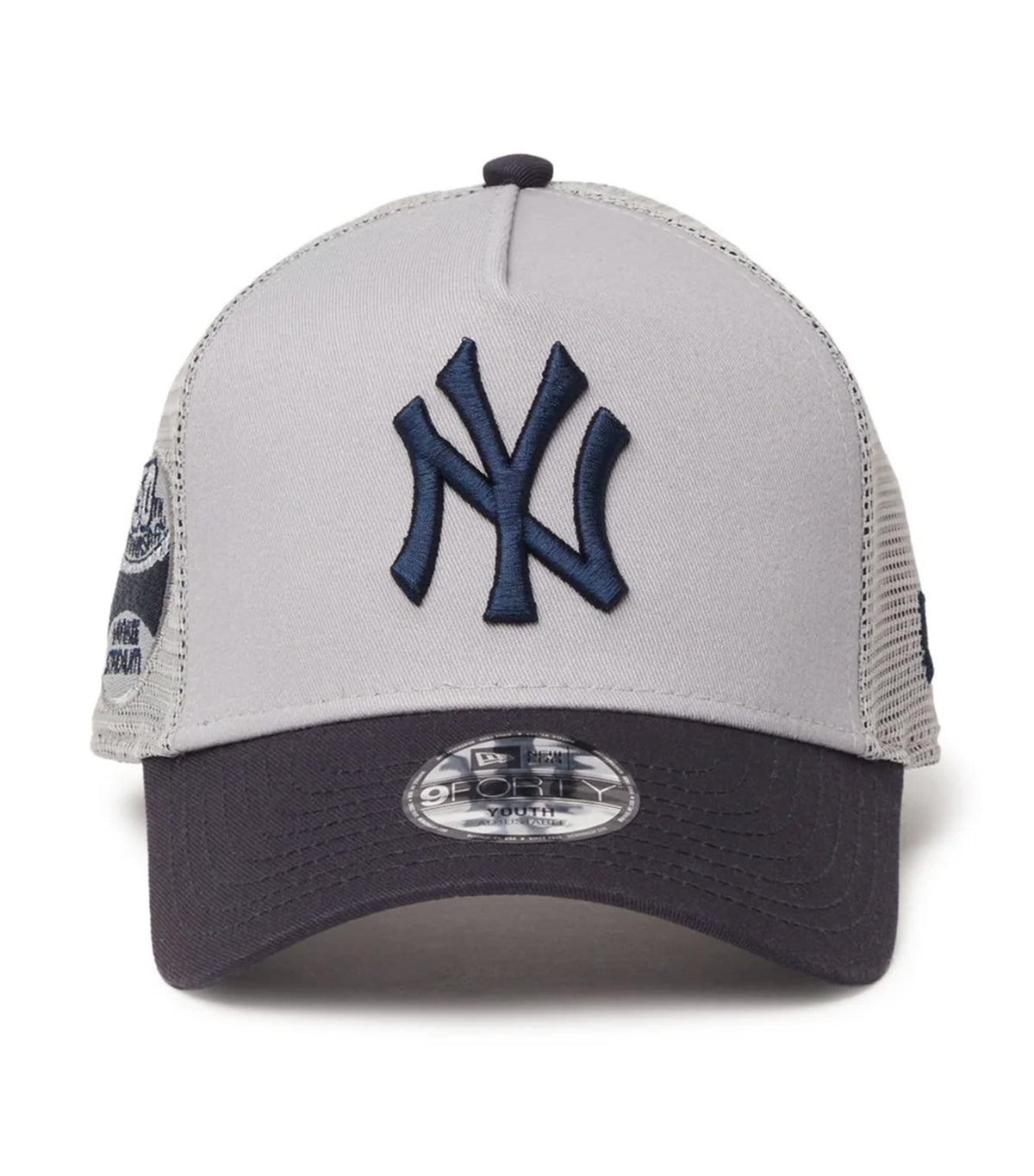 New York Yankees 9FORTY A-Frame Trucker Adjustable Cap Gray/Navy