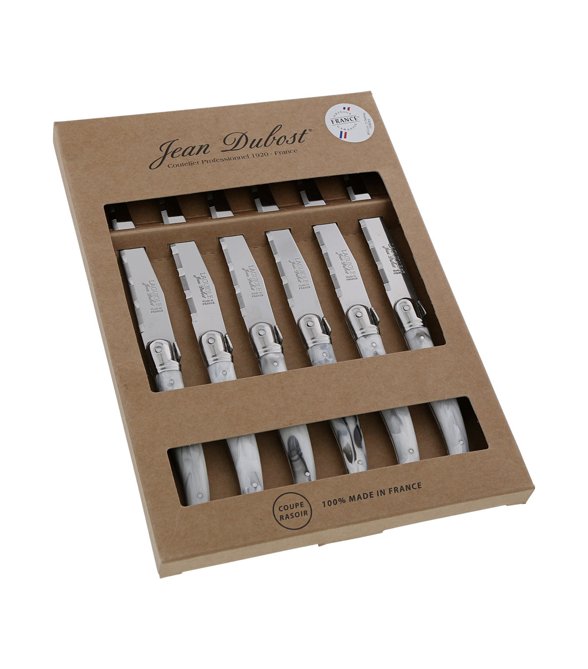 6 pcs Steak Knife White Marble