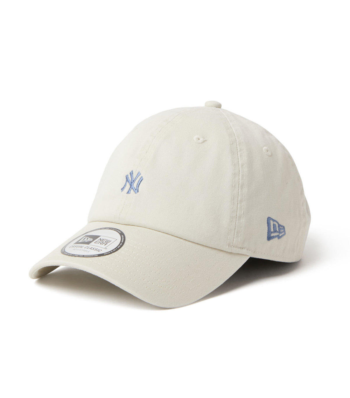 New York Yankees Mini Logo Casual Classic Cap Ivory